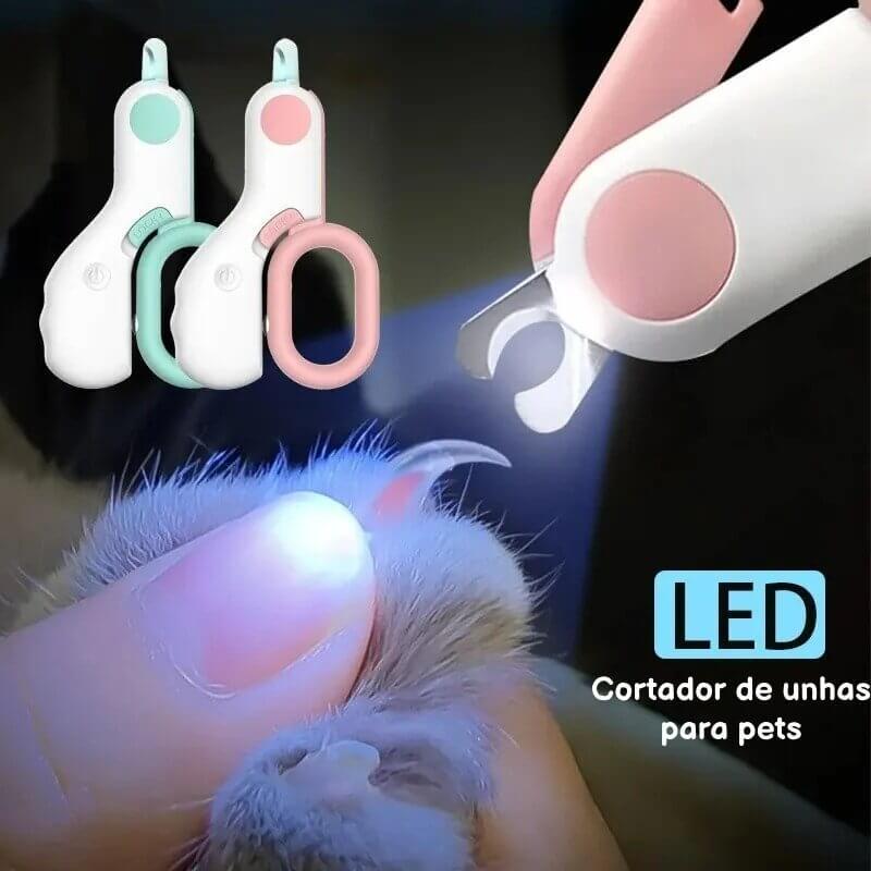 Cortador de Unhas LED para Pets