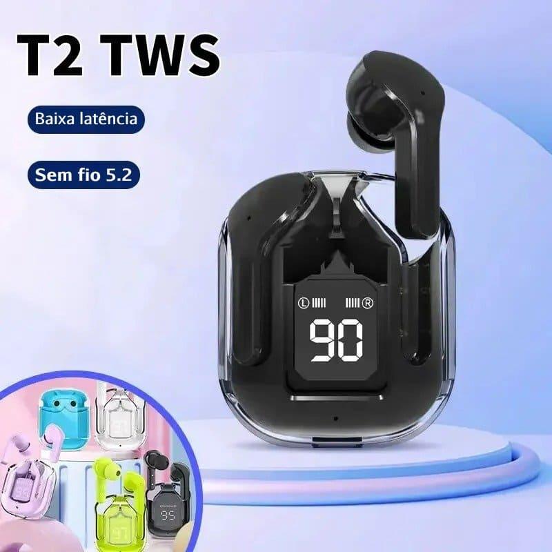 Fone Bluetooth T2 Transparente