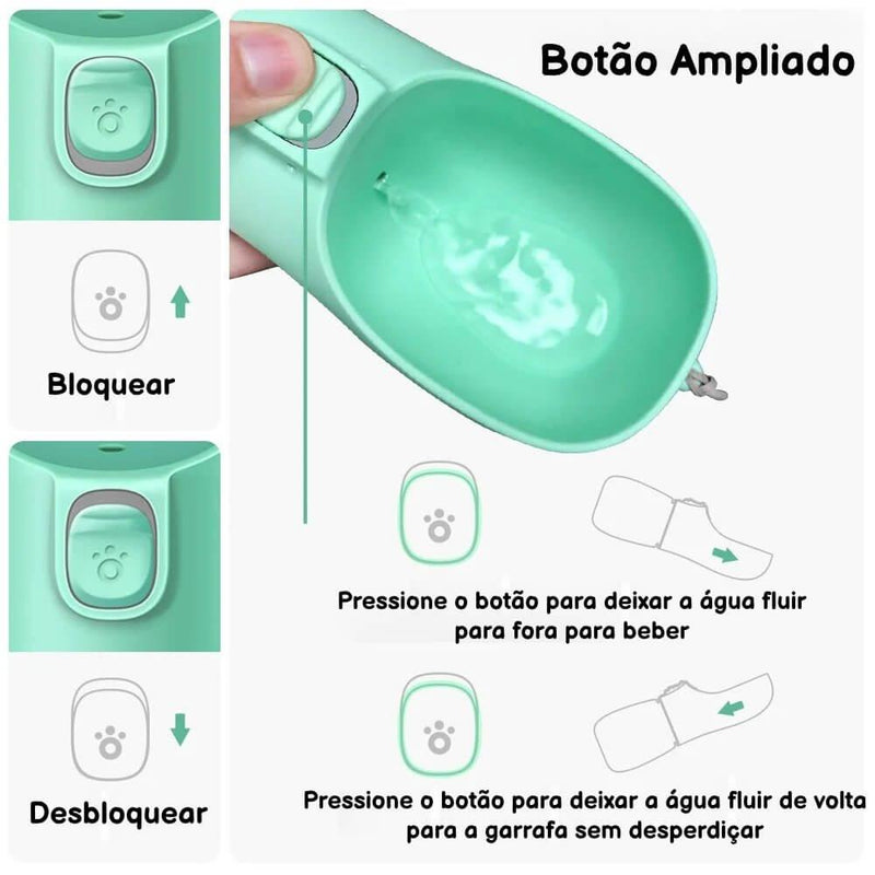 Garrafa de Água Portátil para Pets